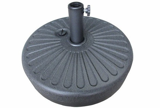 Base de parasol - Gonflable - Noir - Rond - 60 cm