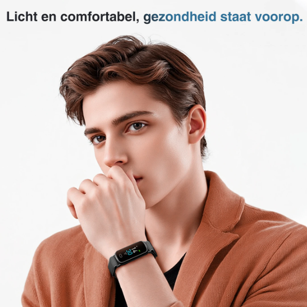 Montre connectée Fittek GTL1 - Noire - Suivi de la santé 24 h/24, 7 j/7 - Autonomie de 7 jours