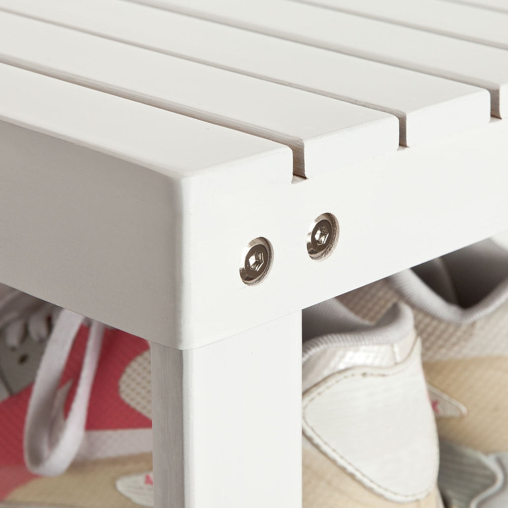 SoBuy - Rangement pour chaussures avec banc - Blanc - 50x29x45 cm