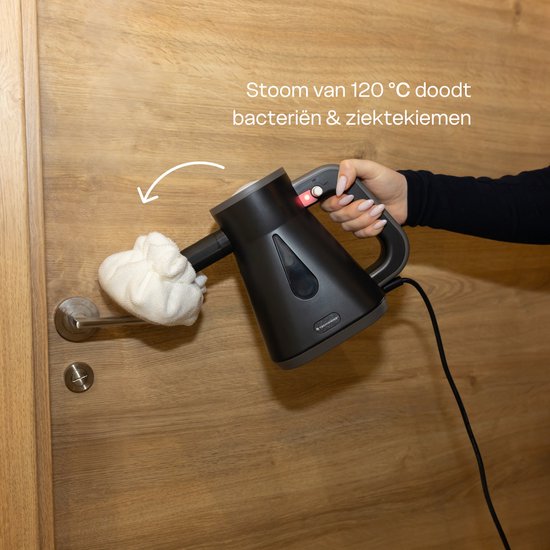 Techweise TS Compact Handheld Steam Cleaner - 15 Accessories - 1200W 2.6 Bar- Wet & Dry function - Handheld Steam Cleaner