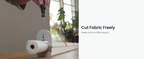 SwitchBot - Stores intelligents réglables pour toutes les fenêtres - Grand / 110-140cm - Gris