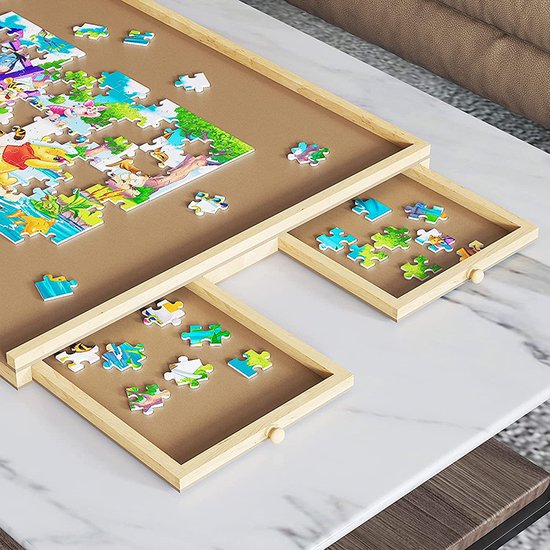 Table de puzzle – DIYDash – 1000 pièces – 4 tiroirs – Bois