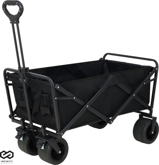 Infinity Goods Bolder Cart XL - pliable - capacité de charge de 180KG - roues pivotantes - 95 x 57 x 96 CM - réglable - noir