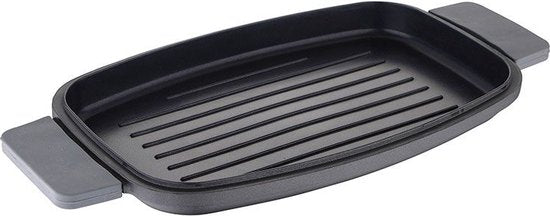 Bergner Infinity Chefs Grill Plate 42 X 22 Cm - Fonte d'aluminium - Poignées Soft-Touch