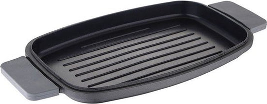 Bergner Infinity Chefs Grill Plate 42 X 22 Cm - Fonte d'aluminium - Poignées Soft-Touch