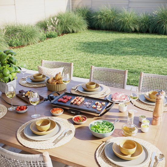 Plaque de cuisson Tristar - BP-2667 - 2000 W - Gourmet, plaque de grill M 46 x 26 cm - 4 à 6 personnes
