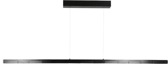 Suspension Bloc 3297ZW noire avec système de levage à câble réglable en hauteur, verre et métal - Steinhauer