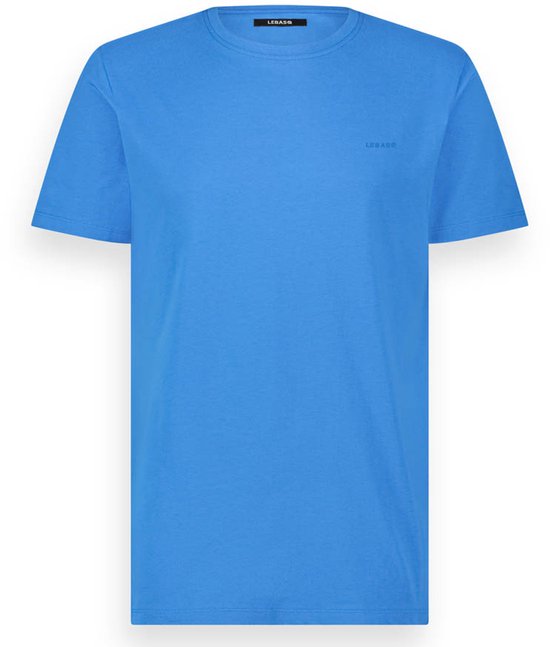 LEBASQ - De Bakker - T-shirt - À manches courtes - Bleu - M - coton biologique - Imprimé 3D
