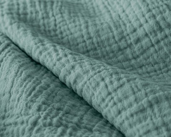 Couette 2 en 1 en mousseline Sleeptime - Couette sans housse, taie d'oreiller incluse - 240 x 200 - Vert