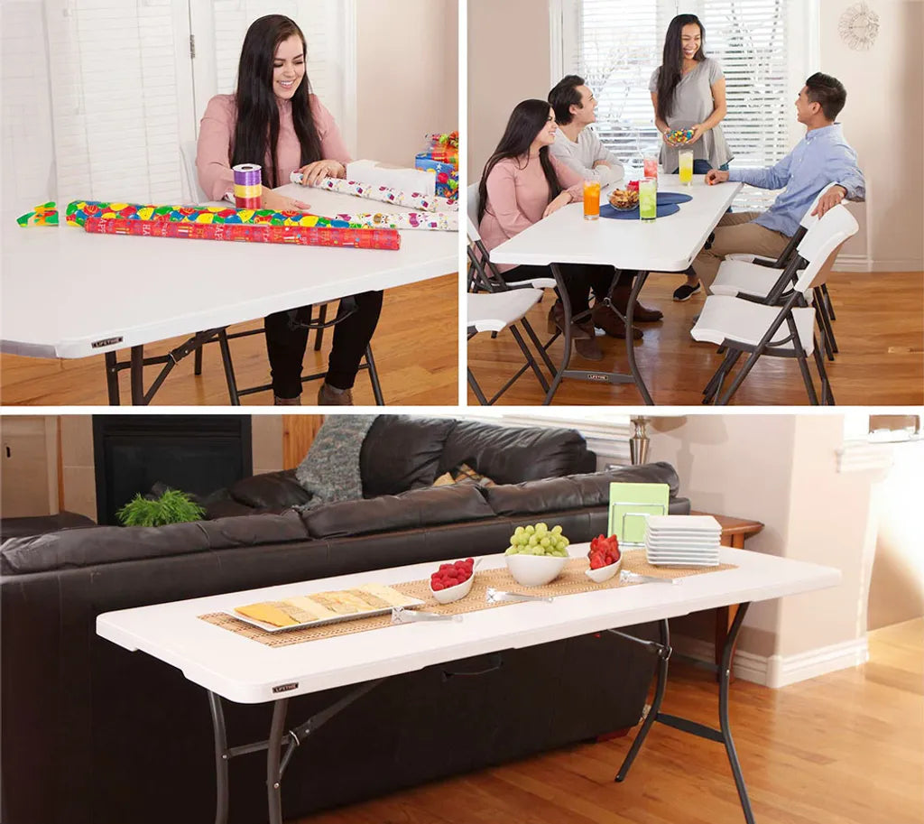 Lifetime - Table pliante de camping - Kunststoff - Blanc - 83x70x74 cm
