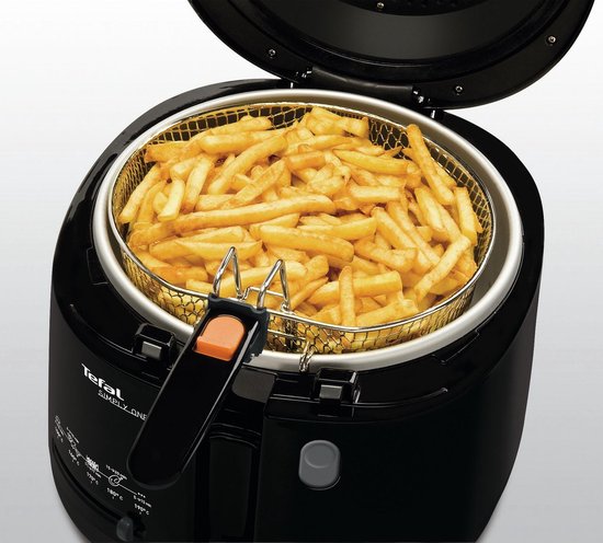 Tefal Simply One FF1608 - Friteuse - 2,1 L - Coolwall - Fenêtre de visualisation - Facile à nettoyer - 1 900 W - Noir