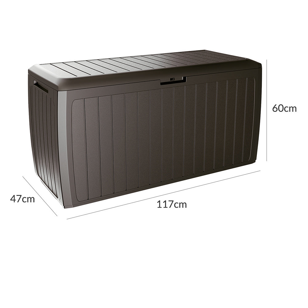 Boîte de rangement Support Board Plus de Prosperplast - capacité 100 kg - 290 litres - brun