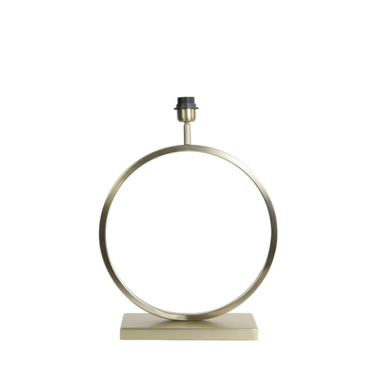 Light & Living Liva Pied de lampe - Métal - Rond - 40 x 13 x 52 cm - Doré
