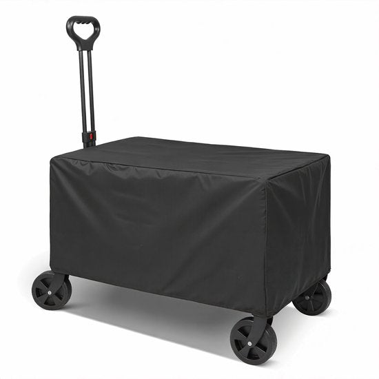 Chariot pliable Tristar – 120 L – Capacité de charge de 100 kg – Acier – Roulettes pivotantes – Chariot pliable avec hayon – Housse imperméable incluse – Compact – Festival – HC‑0917