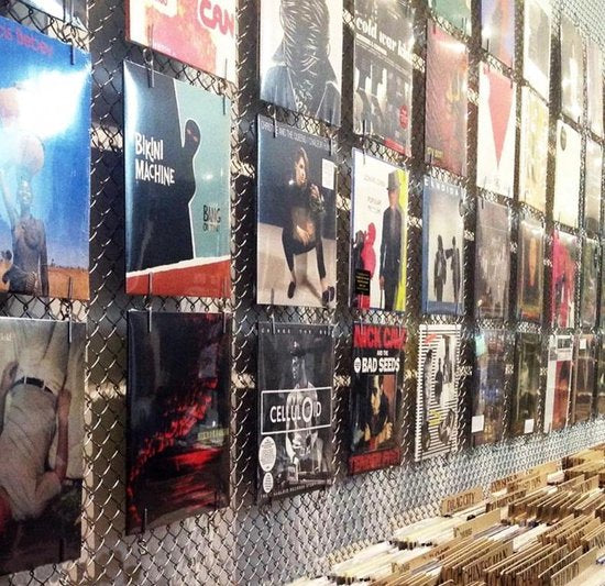 Cadre pour disques vinyles - design industriel - cadre pour suspendre et exposer des disques vinyles - lot de 5