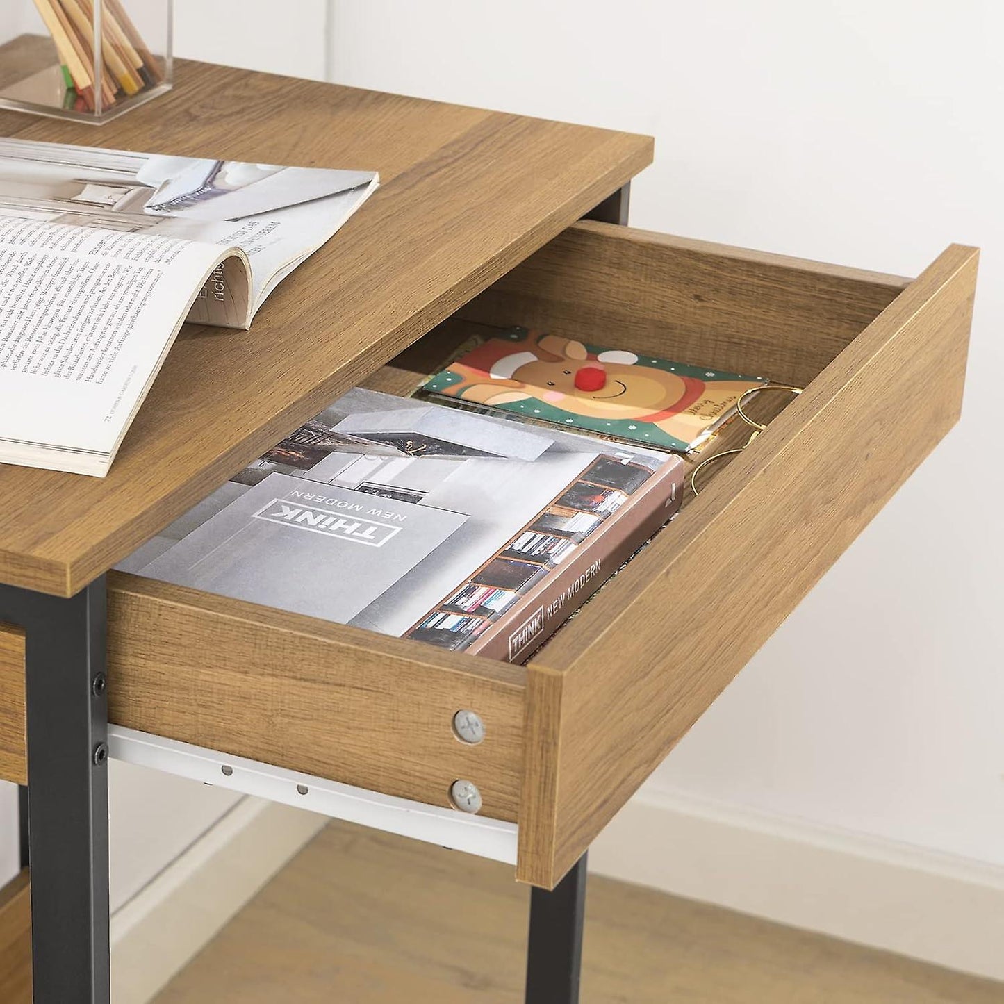 SoBuy - bureau - Noir - 60x40x77 cm