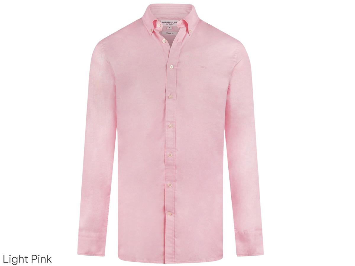 Chemise Oxford stretch McGregor rose clair XL