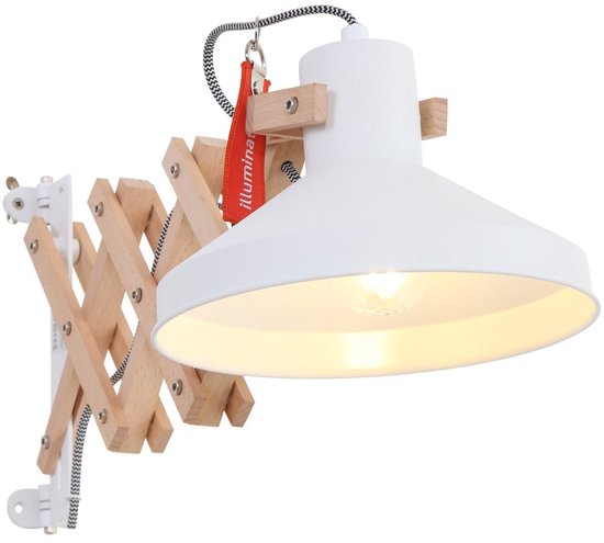 Applique murale Anne Lighting Woody - Blanche