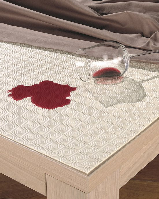 Mistral Home Protection de table - Gommtex - 110 x 110 cm - Blanc