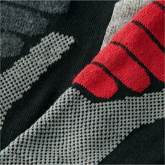 Chaussettes de randonnée Xtreme toutes saisons, lot de 2, noir et rouge - Chaussettes - 42-45