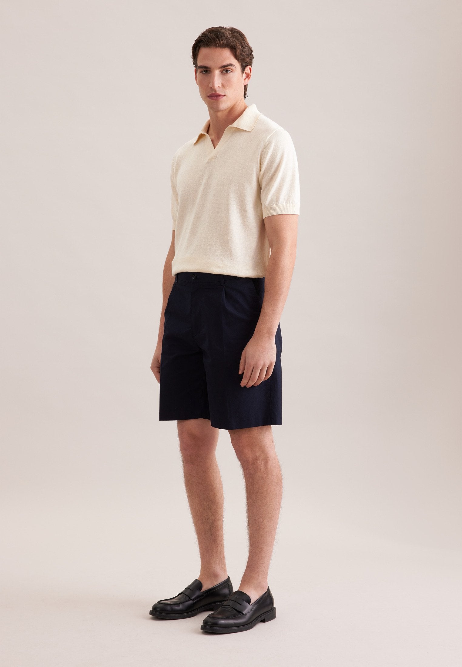 Polo Seidensticker sans boutons - Blanc cassé - Taille XXL