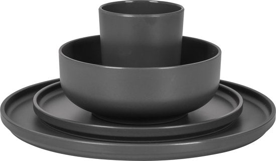 Bo-Camp - Industrial - Service de table - Patom - 16 pièces - Anthracite