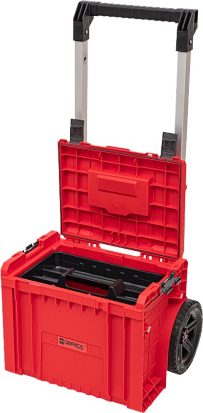 Qbrick System PRO Cart 2.0 Plus RED ULTRA HD empilable 490 x 415 x 660 mm 29 l IP54 poignée télescopique double amovible