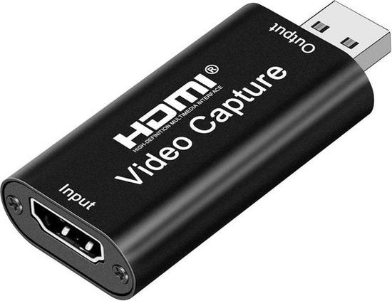 Clé de Capture HDMI vers USB - EarKings - Compatible PlayStation, Xbox, Nintendo, Windows, MAC - noir