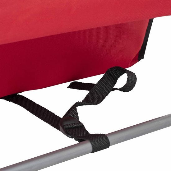 Bo-Camp - Tapis de plage/chaise longue - Lota - Rouge
