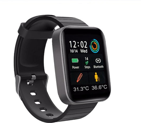Kendox Life Tracker - Montre connectée - Montre de fitness étanche avec suivi des signes vitaux 24 h/24, 7 j/7, 18 modes sportifs, analyse du sommeil - , fonction d'appel et de messagerie - iOS et Android