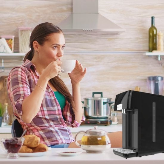 KitchenBrothers Distributeur d'eau chaude - 100 ? - 250 ml - 2.5L - Noir