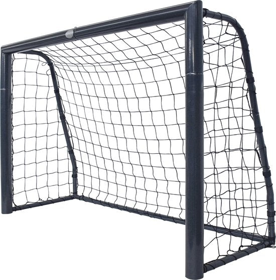 But de football AXI Cristiano 180 x 120 cm, anthracite - Ancrages au sol inclus - Structure en acier thermolaqué