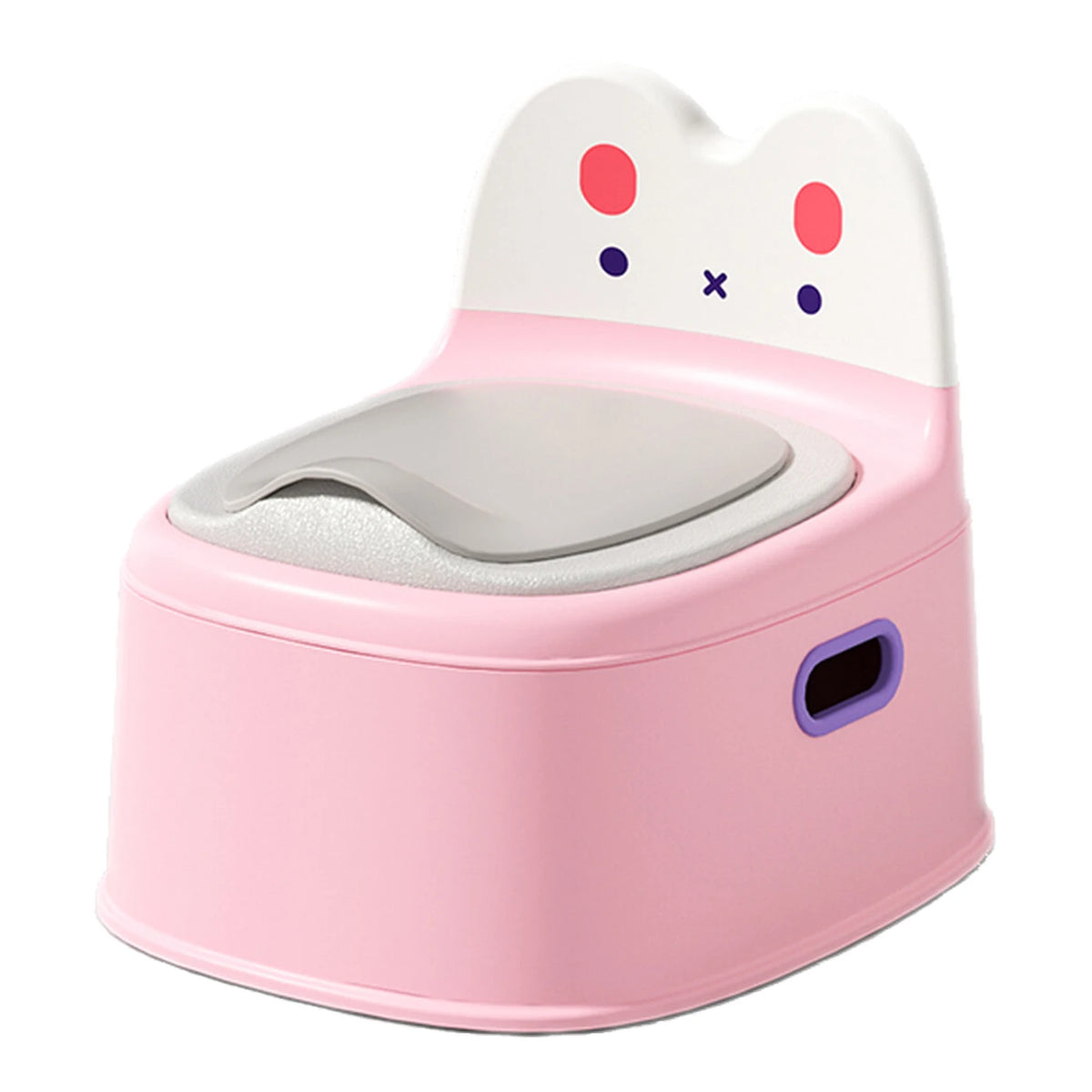 Rehausseur de toilettes pour bébé « Lapin » - PVC - Rose