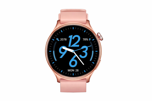 Vlectro Smartwatch R01.0 - Montre intelligente ronde Bluetooth - écran HD de 1,46 pouce - rose - étanchéité IP67