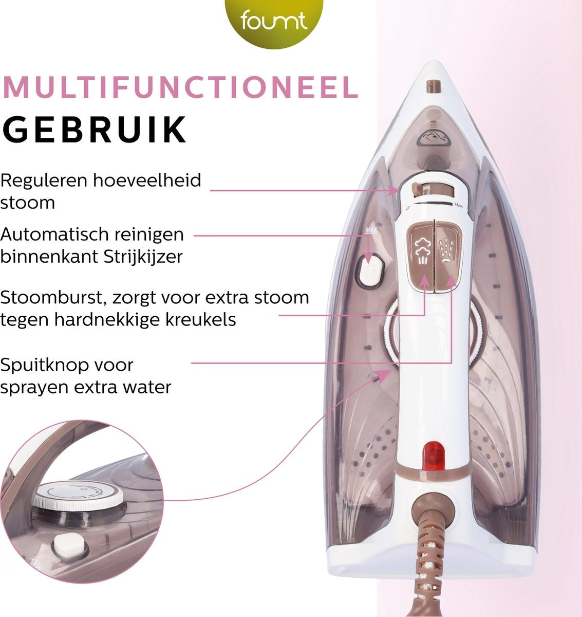 Fineza - Fer à vapeur - Blanc