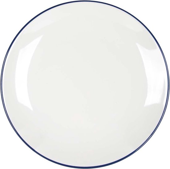 Gimex - Linea Line - Vaisselle - Bleu - 12 pièces