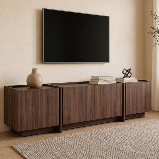 CALICOSY - Meuble TV 2 portes L 180 cm - ARVEN