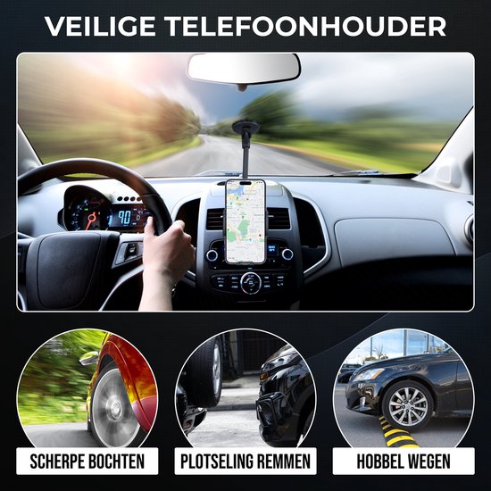 Supports de téléphone Podec Support de téléphone à ventouse pour voiture Support de téléphone GSM pour fenêtre ou tableau de bord