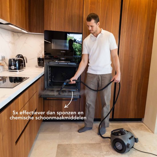 Techweise TS2 Nettoyeur vapeur - 100+ surfaces - 50 minutes de vapeur - 4 bar - Machine à nettoyer - Nettoyeur vapeur sol