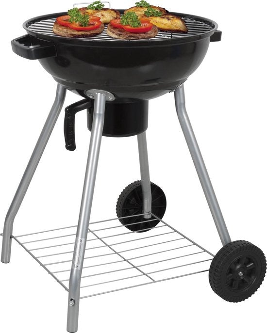 Barbecue au Charbon BBQ Collection - Avec Couvercle et Bac à Cendres - Ø 45 cm – Noir