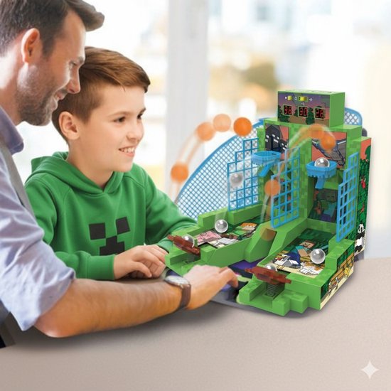 Jeu Minecraft Basketball - Jeu de mini-basket - Arcade - Électronique - 2 joueurs - Cité dans Le Grand Livre du Père Noël 2025