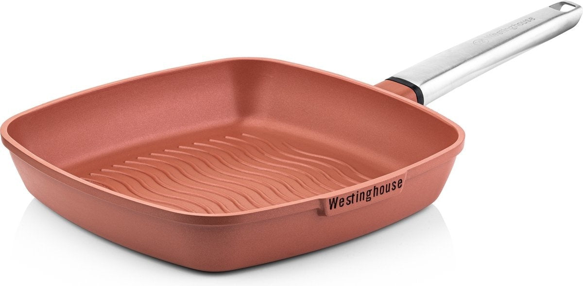 Westinghouse Performance Series Poêle à griller - Adaptée au four - 28 cm - Orange