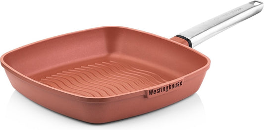 Westinghouse Performance Series Poêle à griller - Adaptée au four - 28 cm - Orange