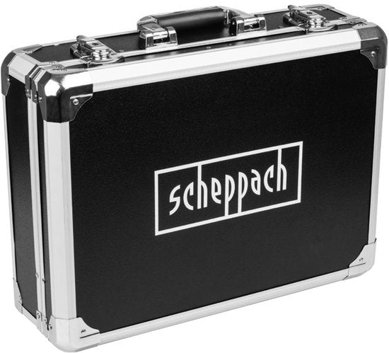 Coffre à outils Scheppach TB200 - 141 pièces - Coffre à outils complet - Jeu d'outils dans un coffre - acier au chrome-vanadium