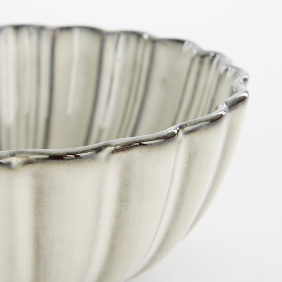 Mica Decorations Bol Corfu - H9 x Ø17 cm - Céramique - Gris