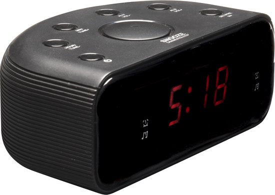 Radio-réveil Denver - Fonction Snooze / Sleep - Réveil numérique - Radio FM - CR430 - Noir