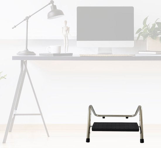 BRASQ Repose-pieds métal FR300 métal ergonomique avec antidérapant