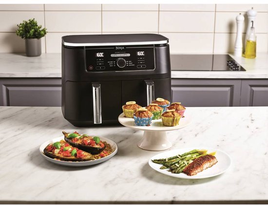 Friteuse à air chaud double Ninja XXL - 9,5 litres - Modèle 2020 - Technologie Dual Zone - AF400EU