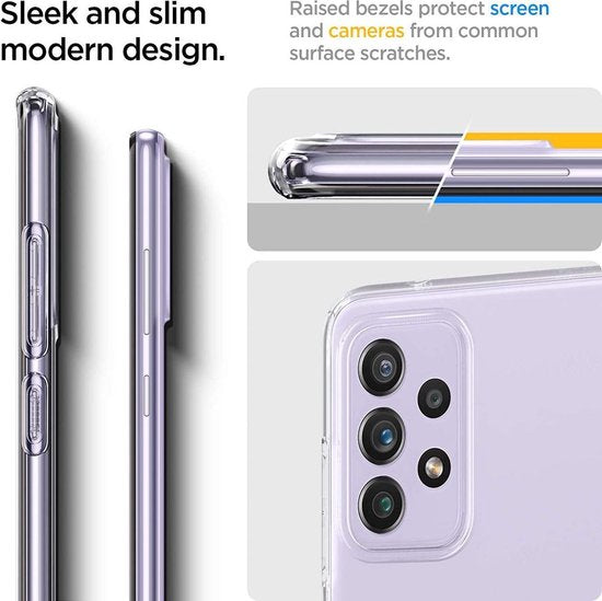 Spigen Liquid Crystal Coque arrière adaptée pour Samsung Galaxy A72 étui - Transparent