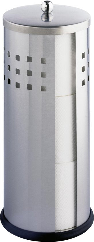 Porte-rouleau de papier toilette Wenko Ancona 13 x 34 cm, acier inoxydable argent mat